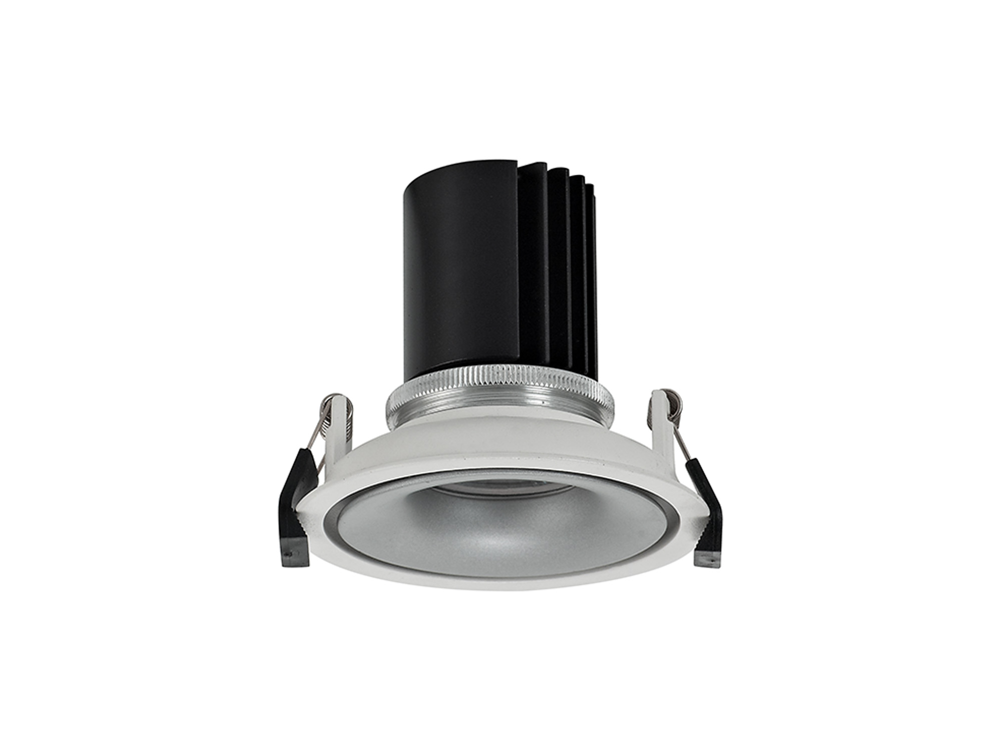 DM202117  Bolor 12 Tridonic Powered 12W 2700K 1200lm 12° CRI>90 LED Engine White/Silver Fixed Recessed Spotlight, IP20